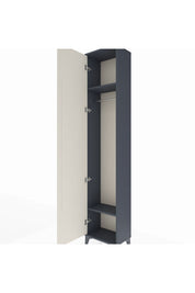 Arges Dolap 2 Raflı Tek Kapaklı Tek Askılı 44x30x221 Antrasit-Aytaşı