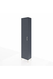 Arges Dolap 2 Raflı Tek Kapaklı Tek Askılı 44x30x221 Antrasit-Antrasit