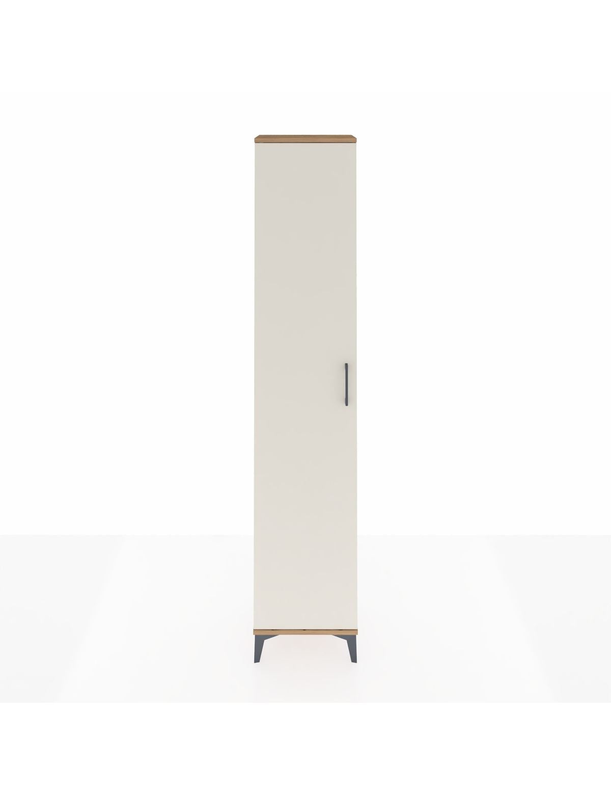 Arges Dolap 2 Raflı Tek Kapaklı Tek Askılı 44x30x221 Çam-Aytaşı