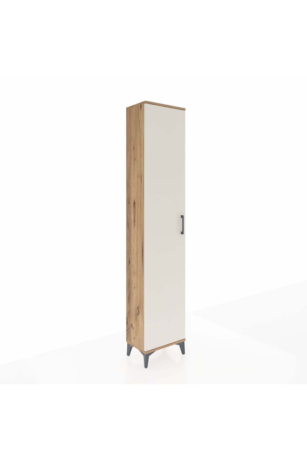 Arges Dolap 2 Raflı Tek Kapaklı Tek Askılı 44x30x221 Çam-Aytaşı