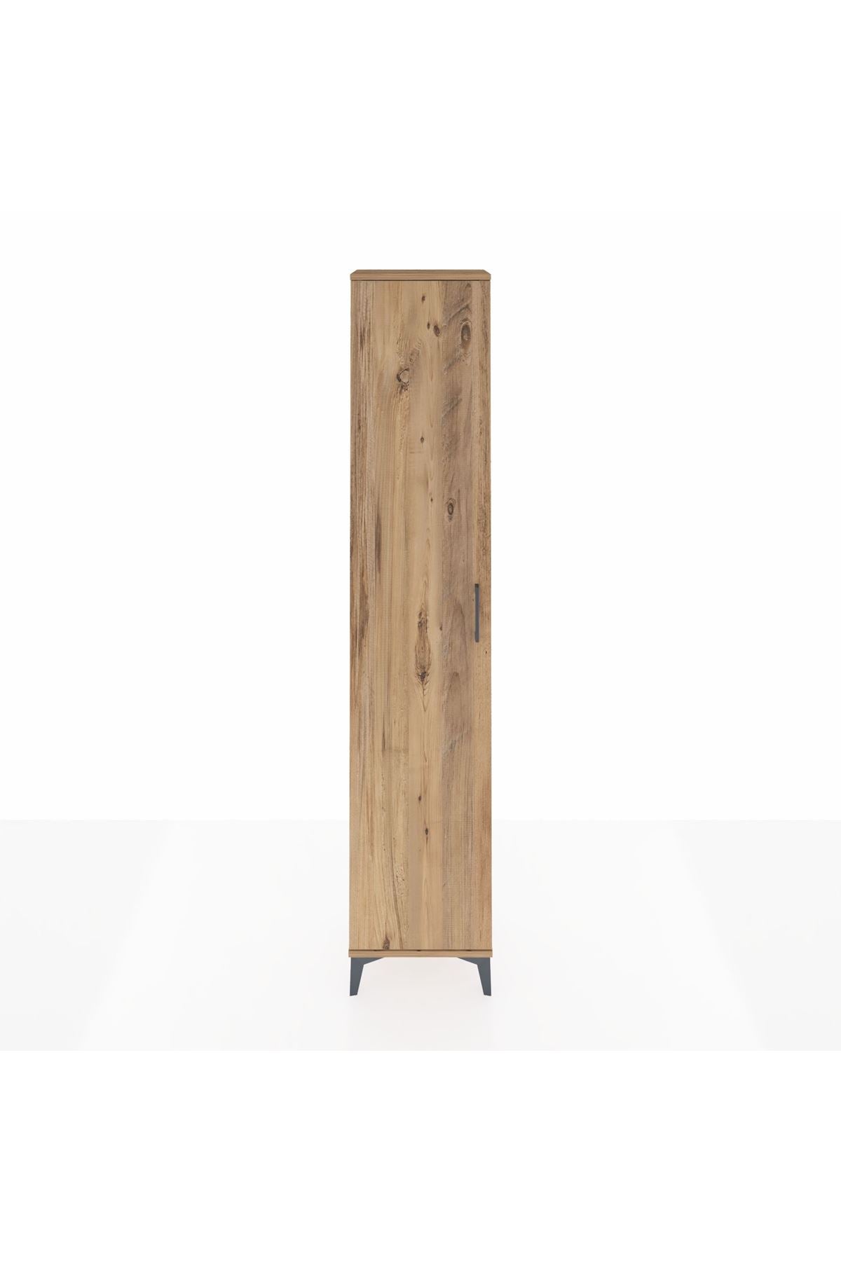 Arges Dolap 2 Raflı Tek Kapaklı Tek Askılı 44x30x221 Çam-Çam