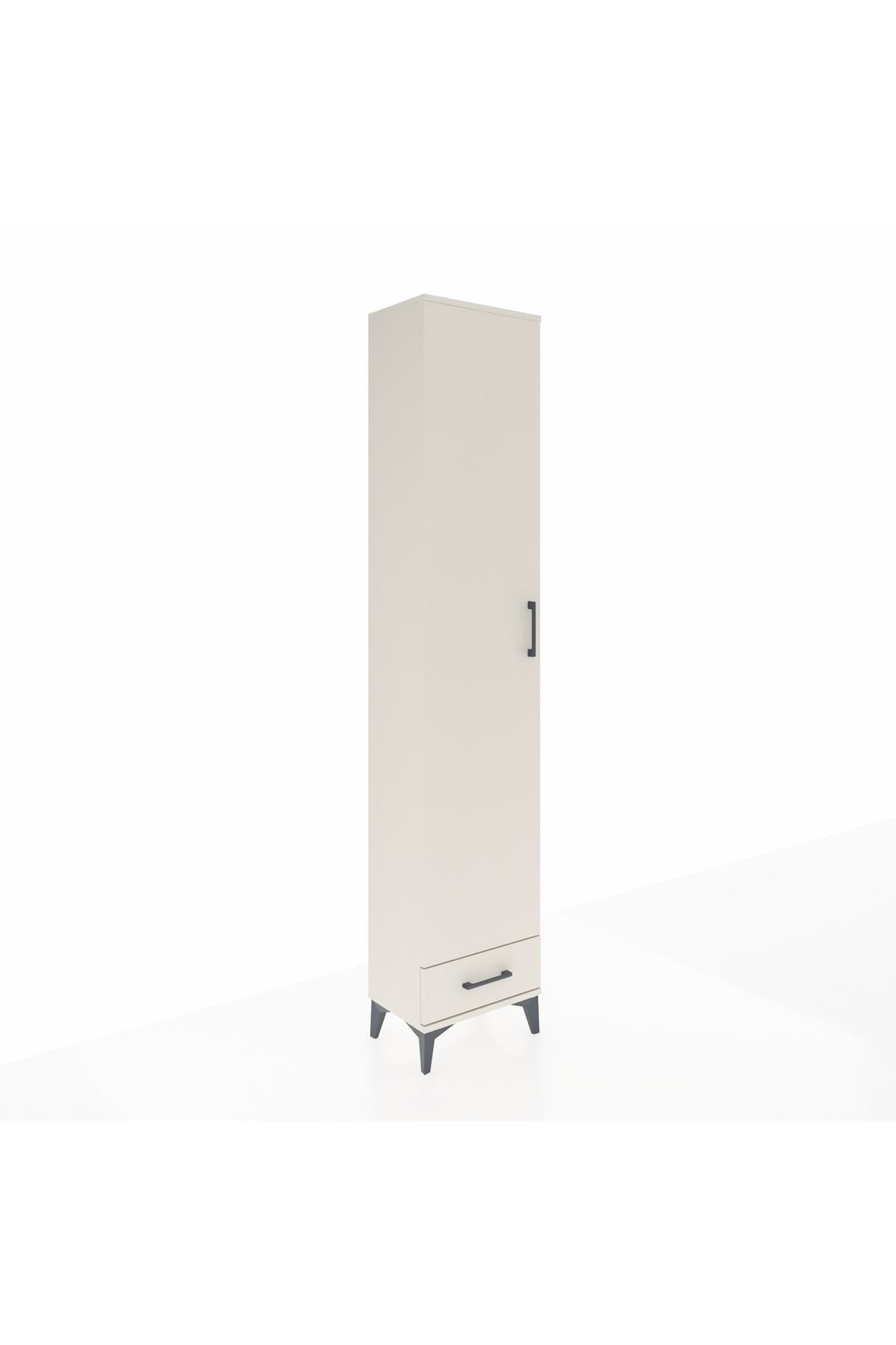 Arges Dolap 3 Raflı Tek Çekmeceli Tek Askılı 44x30x221 Aytaşı-Aytaşı