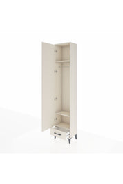 Arges Dolap 3 Raflı Tek Çekmeceli Tek Askılı 44x30x221 Aytaşı-Aytaşı