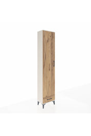 Arges Dolap 3 Raflı Tek Çekmeceli Tek Askılı 44x30x221 Aytaşı-Çam