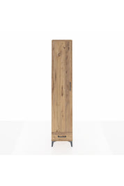 Arges Dolap 3 Raflı Tek Çekmeceli Tek Askılı 44x30x221 Çam-Çam