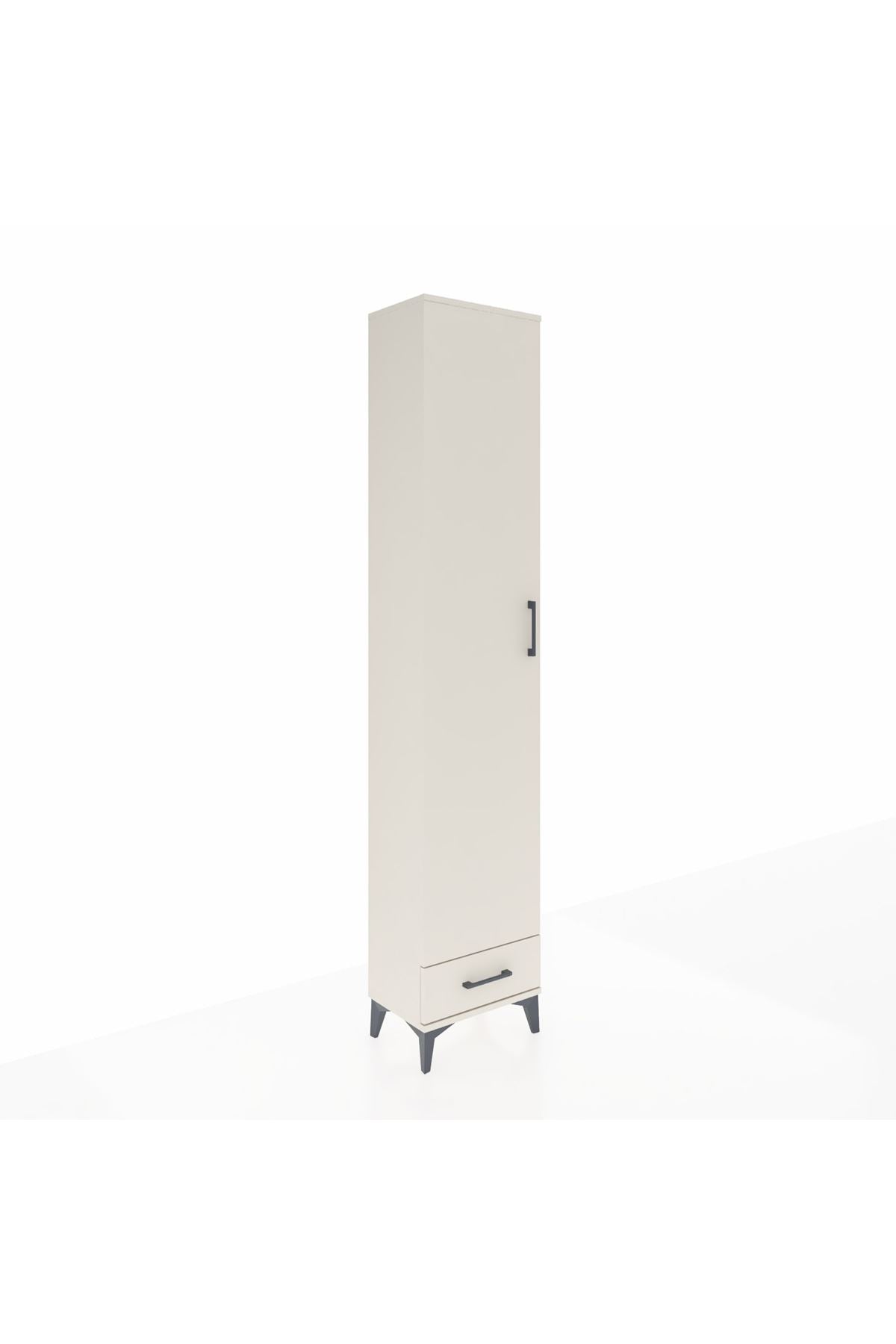 Arges Dolap 5 Raflı Tek Çekmeceli Tek Kapaklı 44x30x221 - S28M005V1A