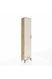 Arges Dolap 5 Raflı Tek Çekmeceli Tek Kapaklı 44x30x221 Çam-Aytaşı