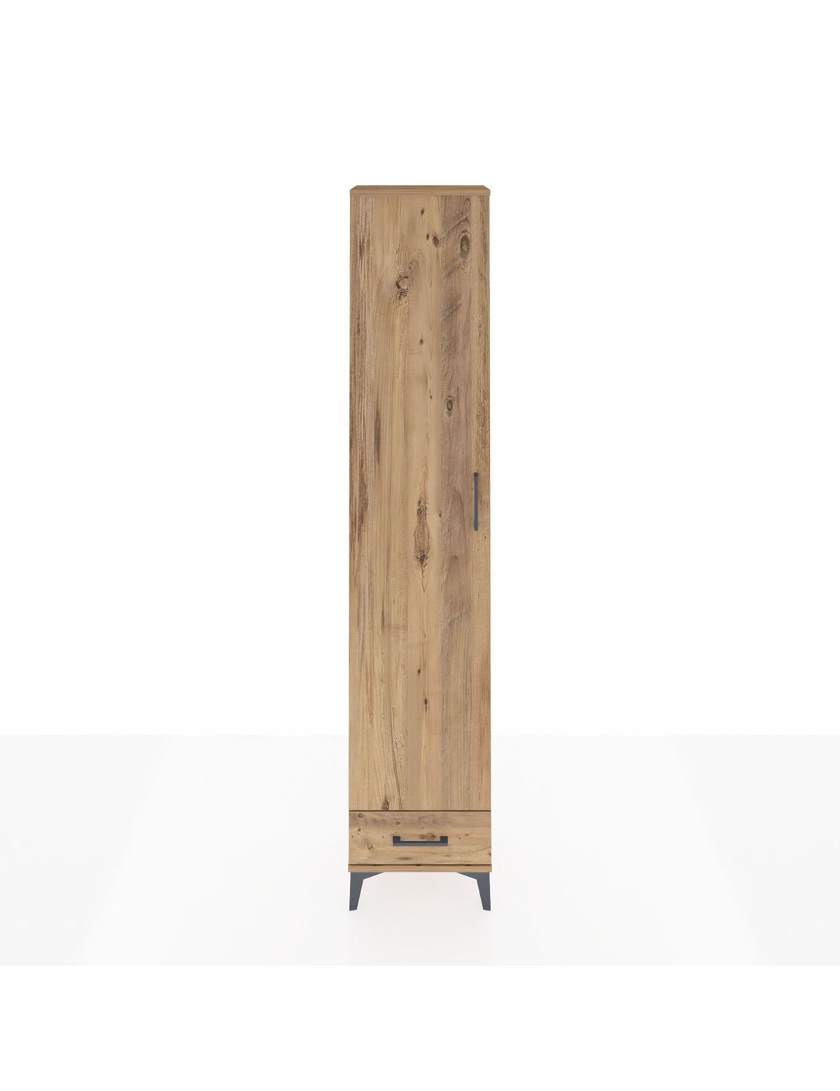 Arges Dolap 5 Raflı Tek Çekmeceli Tek Kapaklı 44x30x221 Çam-Çam