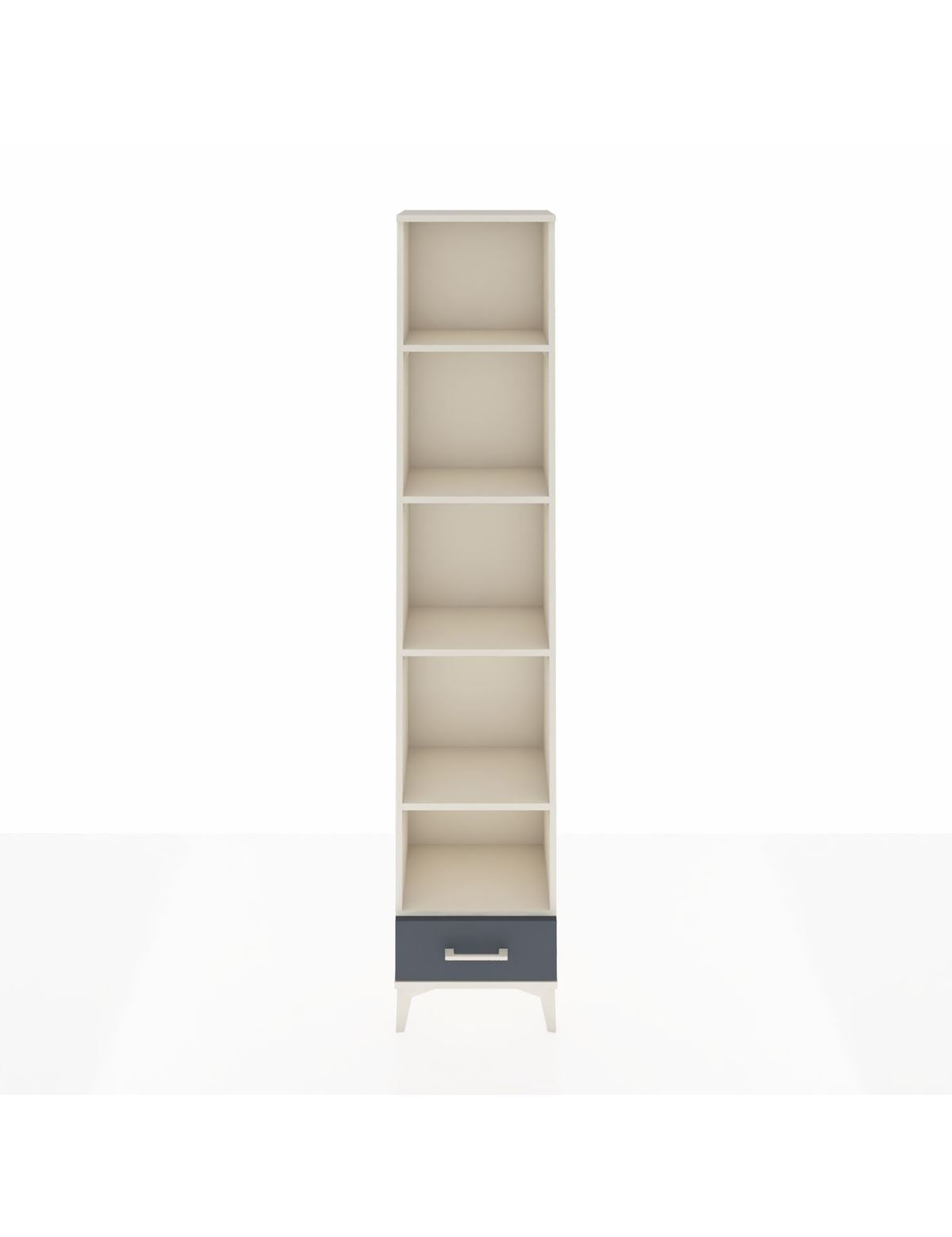 Arges Dolap 5 Raflı Tek Çekmeceli 44x30x221 Aytaşı-Antrasit