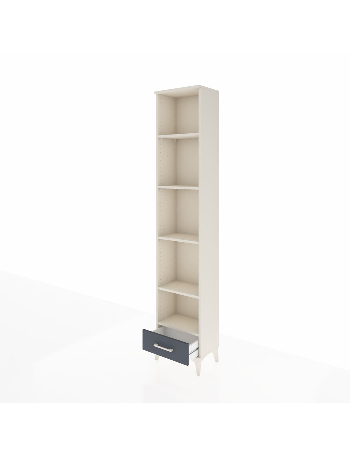 Arges Dolap 5 Raflı Tek Çekmeceli 44x30x221 - S28M006V2A