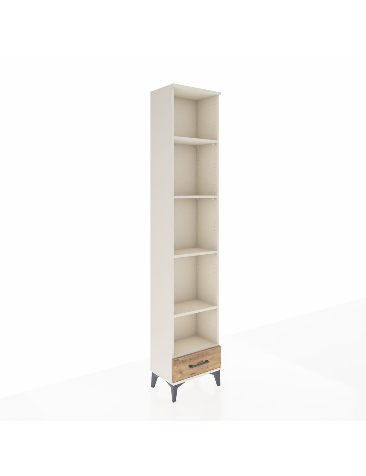 Arges Dolap 5 Raflı Tek Çekmeceli 44x30x221 Aytaşı-Çam