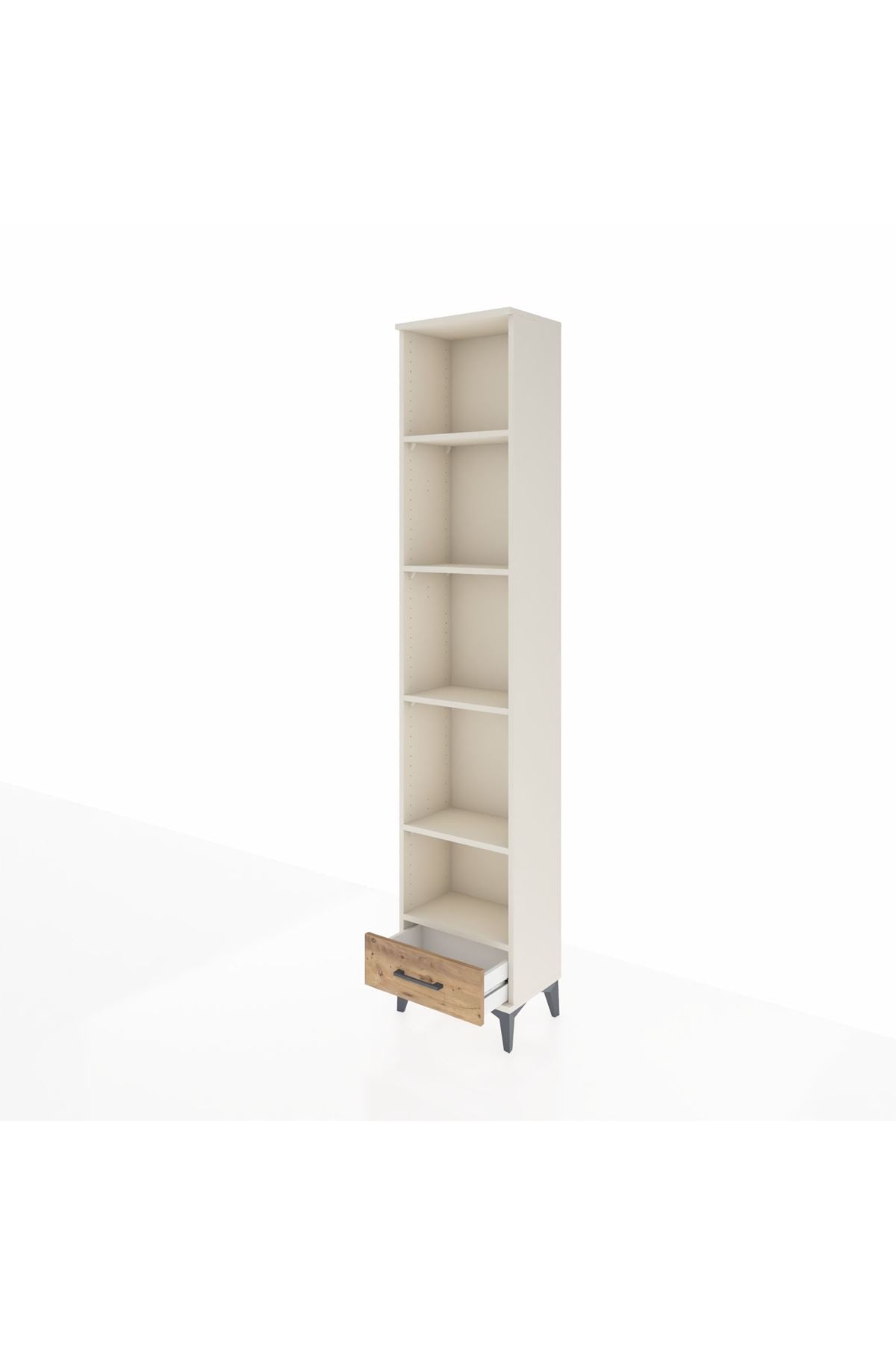 Arges Dolap 5 Raflı Tek Çekmeceli 44x30x221 Aytaşı-Çam