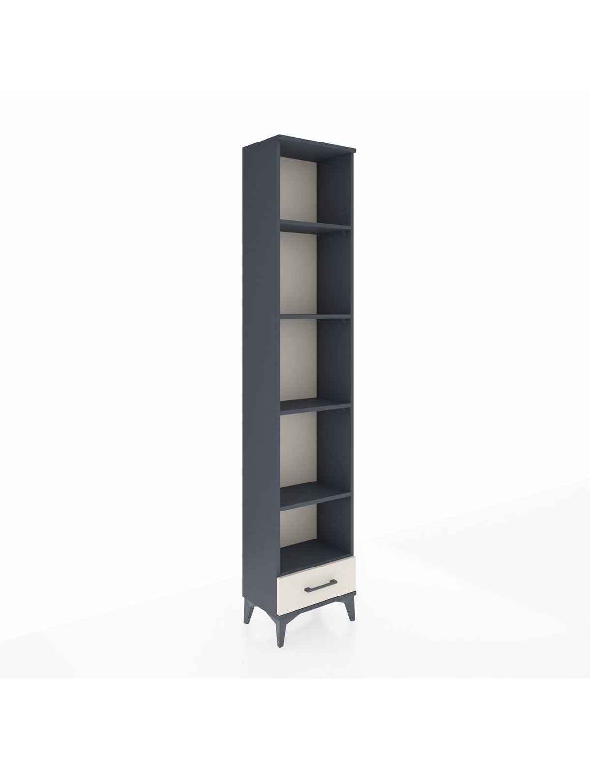 Arges Dolap 5 Raflı Tek Çekmeceli 44x30x221 Antrasit-Aytaşı