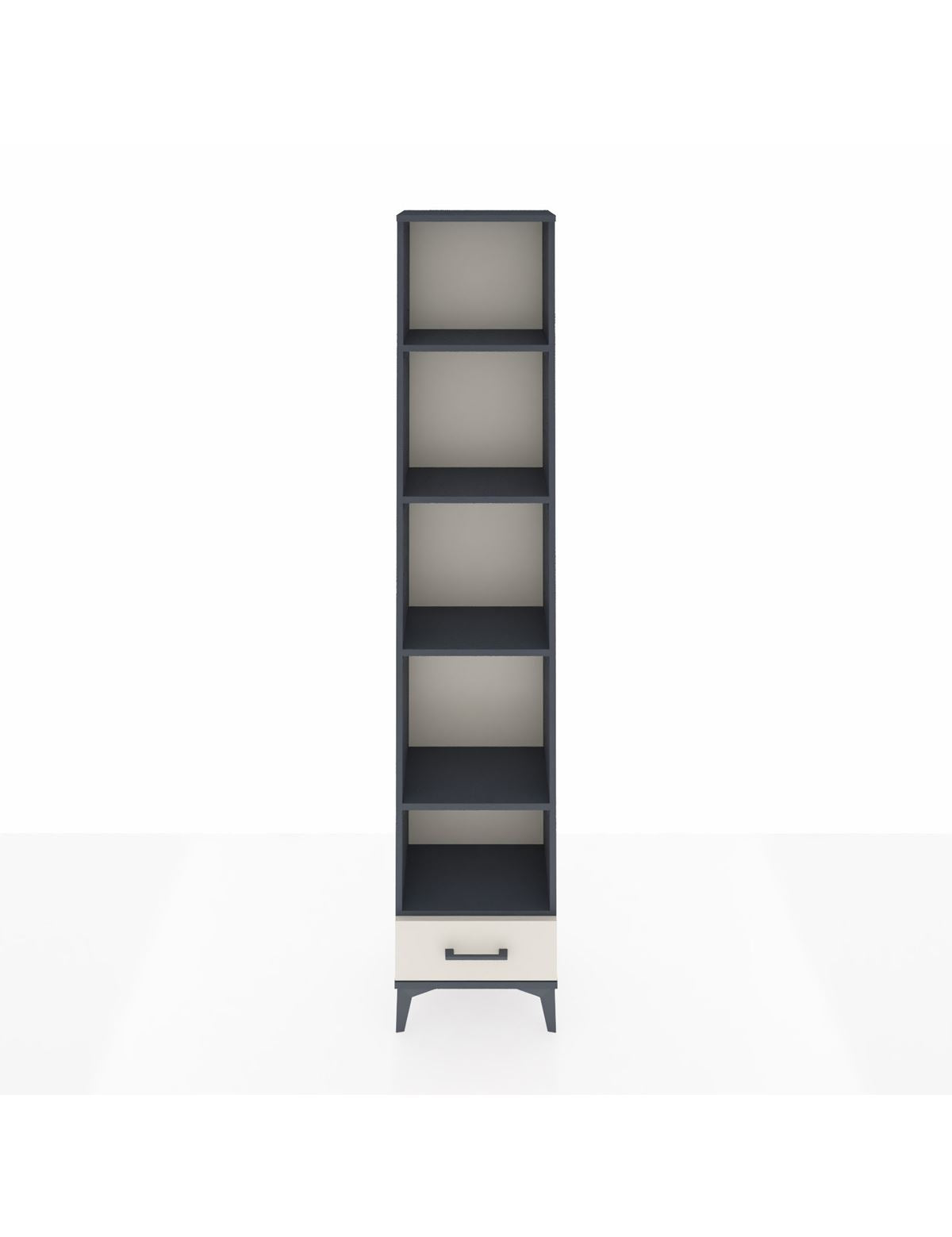 Arges Dolap 5 Raflı Tek Çekmeceli 44x30x221 Antrasit-Aytaşı