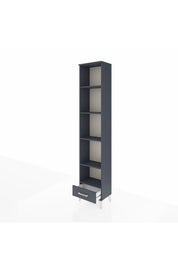 Arges Dolap 5 Raflı Tek Çekmeceli 44x30x221 Antrasit-Antrasit