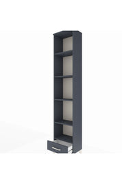 Arges Dolap 5 Raflı Tek Çekmeceli 44x30x221 Antrasit-Antrasit