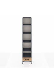 Arges Dolap 5 Raflı Tek Çekmeceli 44x30x221 Antrasit-Çam