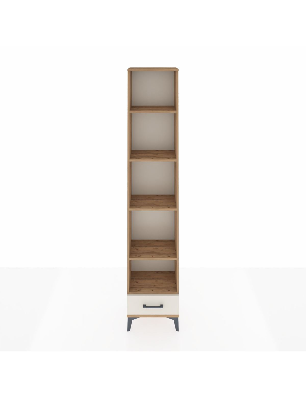 Arges Dolap 5 Raflı Tek Çekmeceli 44x30x221 Çam-Aytaşı