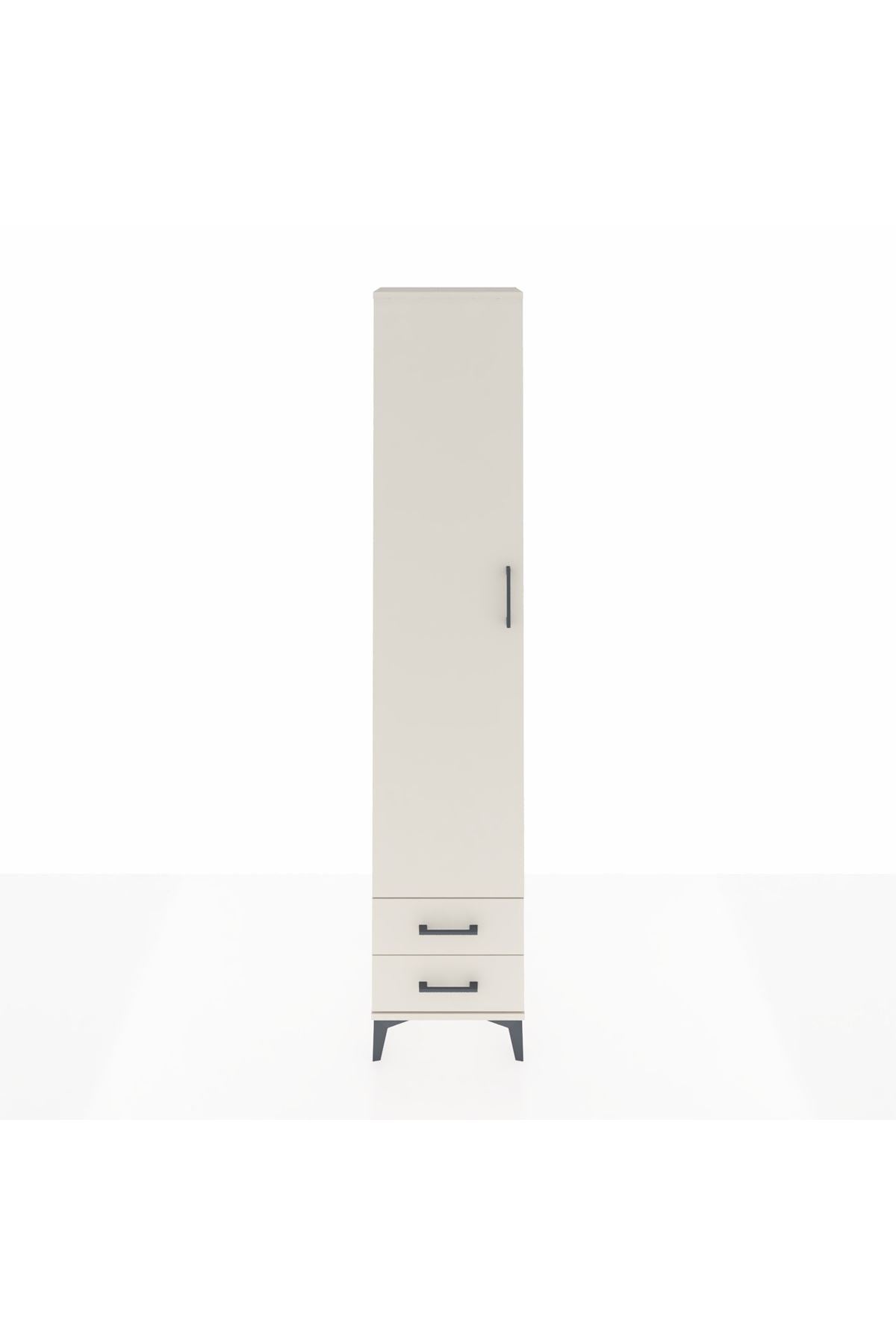 Arges Dolap 2 Raflı 2 Çekmeceli Tek Askılı 44x30x221 Aytaşı-Aytaşı