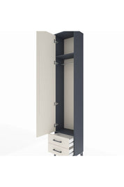 Arges Dolap 2 Raflı 2 Çekmeceli Tek Askılı 44x30x221 - S28M007V4A