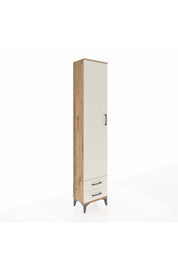 Arges Dolap 2 Raflı 2 Çekmeceli Tek Askılı 44x30x221 Çam-Aytaşı