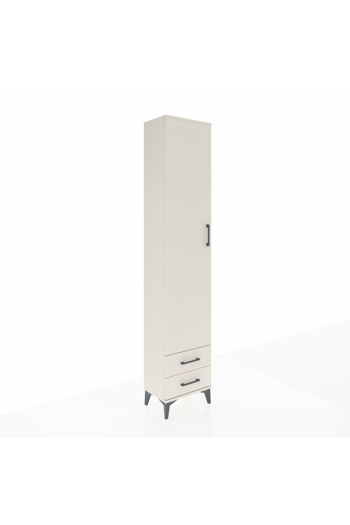 Arges Dolap 5 Raflı 2 Çekmeceli Tek Kapaklı 44x30x221 Aytaşı-Aytaşı