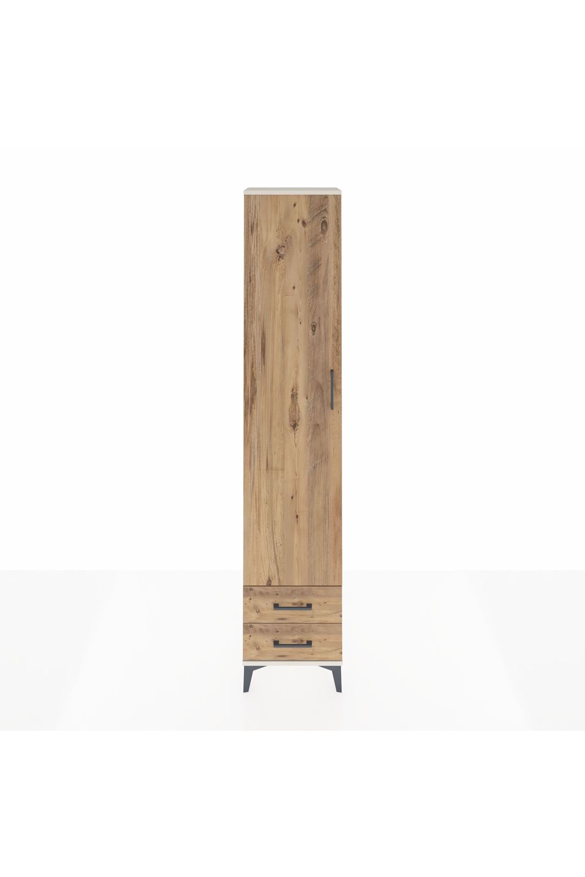 Arges Dolap 5 Raflı 2 Çekmeceli Tek Kapaklı 44x30x221 Aytaşı-Çam