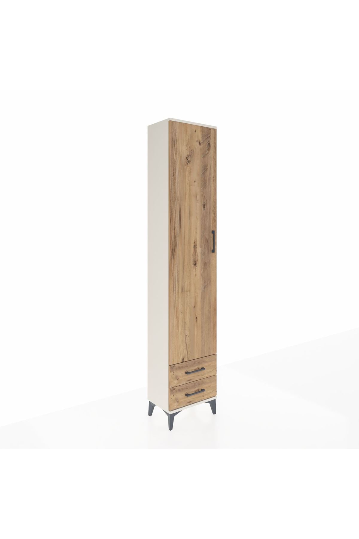 Arges Dolap 5 Raflı 2 Çekmeceli Tek Kapaklı 44x30x221 Aytaşı-Çam