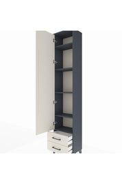 Arges Dolap 5 Raflı 2 Çekmeceli Tek Kapaklı 44x30x221 Antrasit-Aytaşı