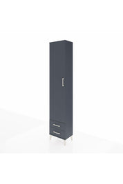 Arges Dolap 5 Raflı 2 Çekmeceli Tek Kapaklı 44x30x221 Antrasit-Antrasit