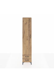 Arges Dolap 5 Raflı 2 Çekmeceli Tek Kapaklı 44x30x221 Çam-Çam