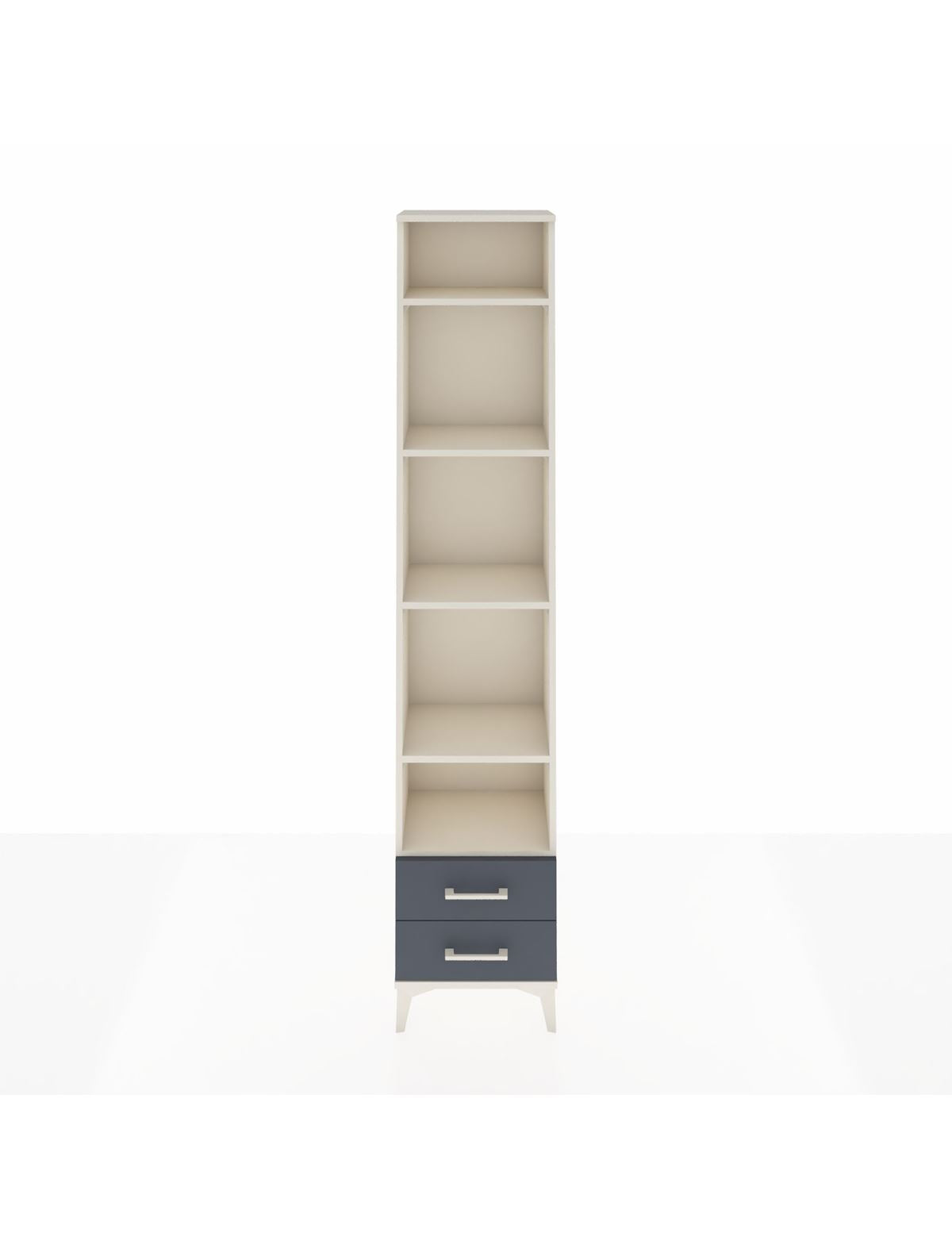 Arges Dolap 5 Raflı 2 Çekmeceli 44x30x221 Aytaşı-Antrasit