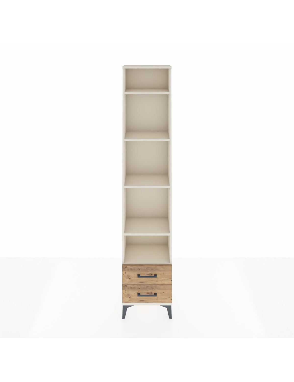 Arges Dolap 5 Raflı 2 Çekmeceli 44x30x221 Aytaşı-Çam