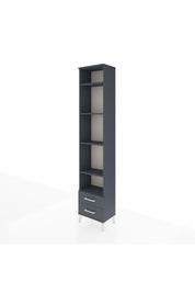 Arges Dolap 5 Raflı 2 Çekmeceli 44x30x221 Antrasit-Antrasit