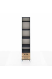 Arges Dolap 5 Raflı 2 Çekmeceli 44x30x221 Antrasit-Çam