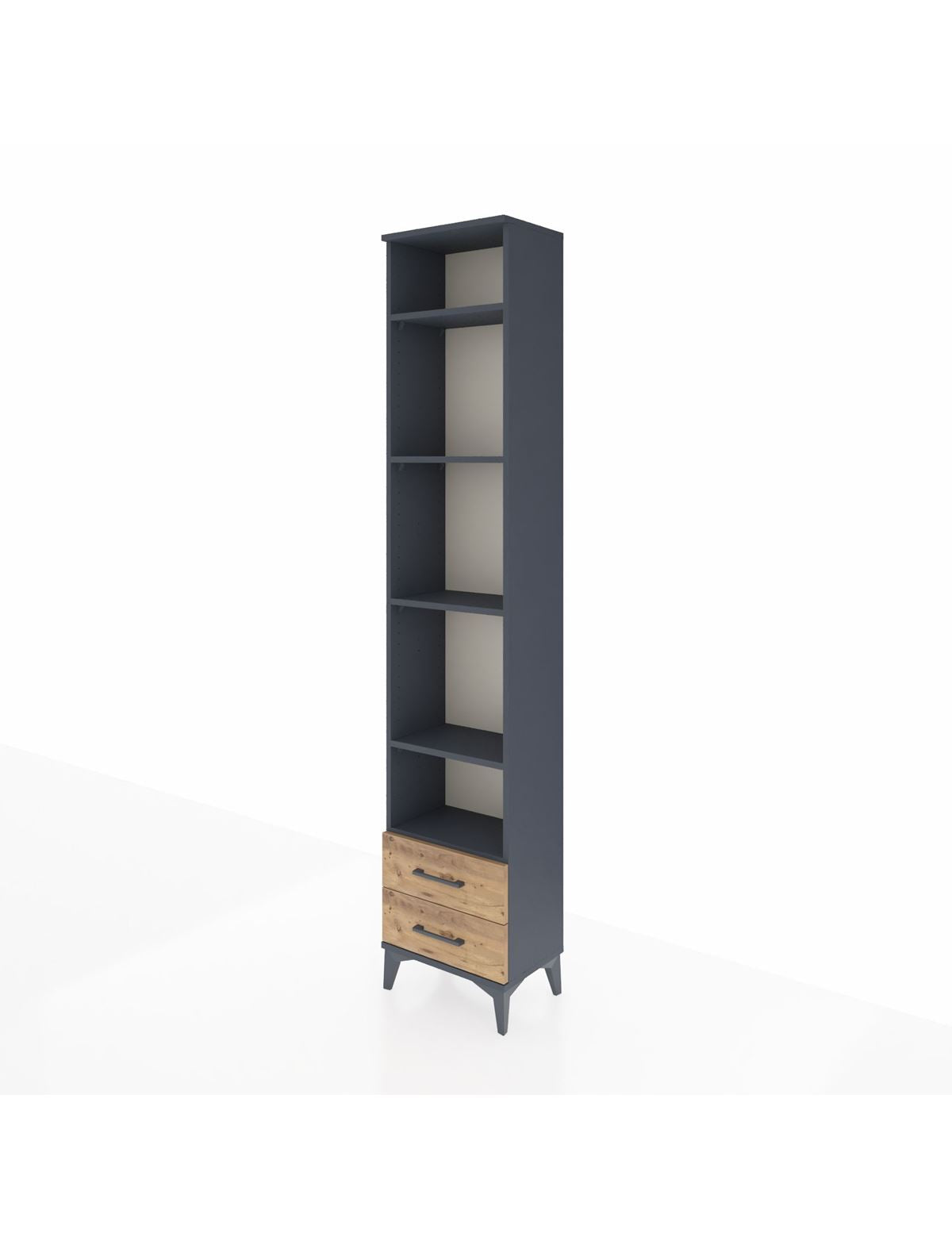 Arges Dolap 5 Raflı 2 Çekmeceli 44x30x221 - S28M009V6A