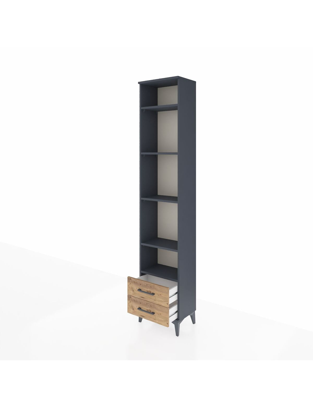 Arges Dolap 5 Raflı 2 Çekmeceli 44x30x221 - S28M009V6A