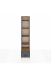 Arges Dolap 5 Raflı 2 Çekmeceli 44x30x221 Çam-Antrasit