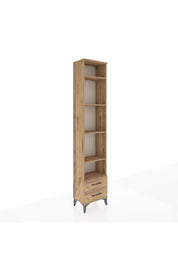 Arges Dolap 5 Raflı 2 Çekmeceli 44x30x221 Çam-Çam