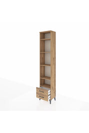 Arges Dolap 5 Raflı 2 Çekmeceli 44x30x221 Çam-Çam