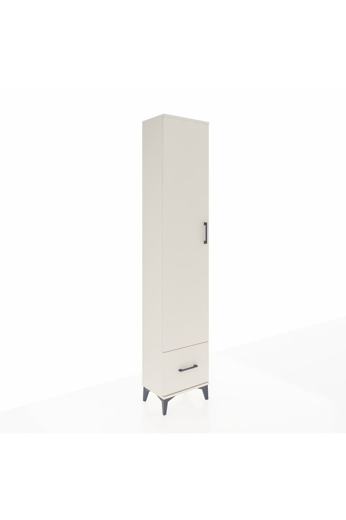 Arges Dolap 3 Raflı Tek Çekmeceli Tek Askılı 44x30x221 Aytaşı-Aytaşı