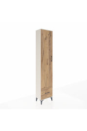 Arges Dolap 3 Raflı Tek Çekmeceli Tek Askılı 44x30x221 Aytaşı-Çam