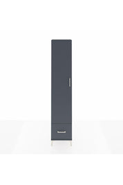 Arges Dolap 3 Raflı Tek Çekmeceli Tek Askılı 44x30x221 Antrasit-Antrasit