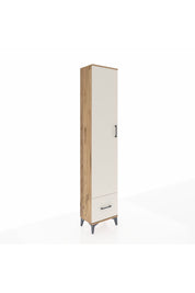 Arges Dolap 5 Raflı Tek Çekmeceli Tek Kapaklı 44x30x221 Çam-Aytaşı