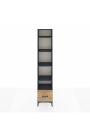 Arges Dolap 5 Raflı Tek Çekmeceli 44x30x221 Antrasit-Çam