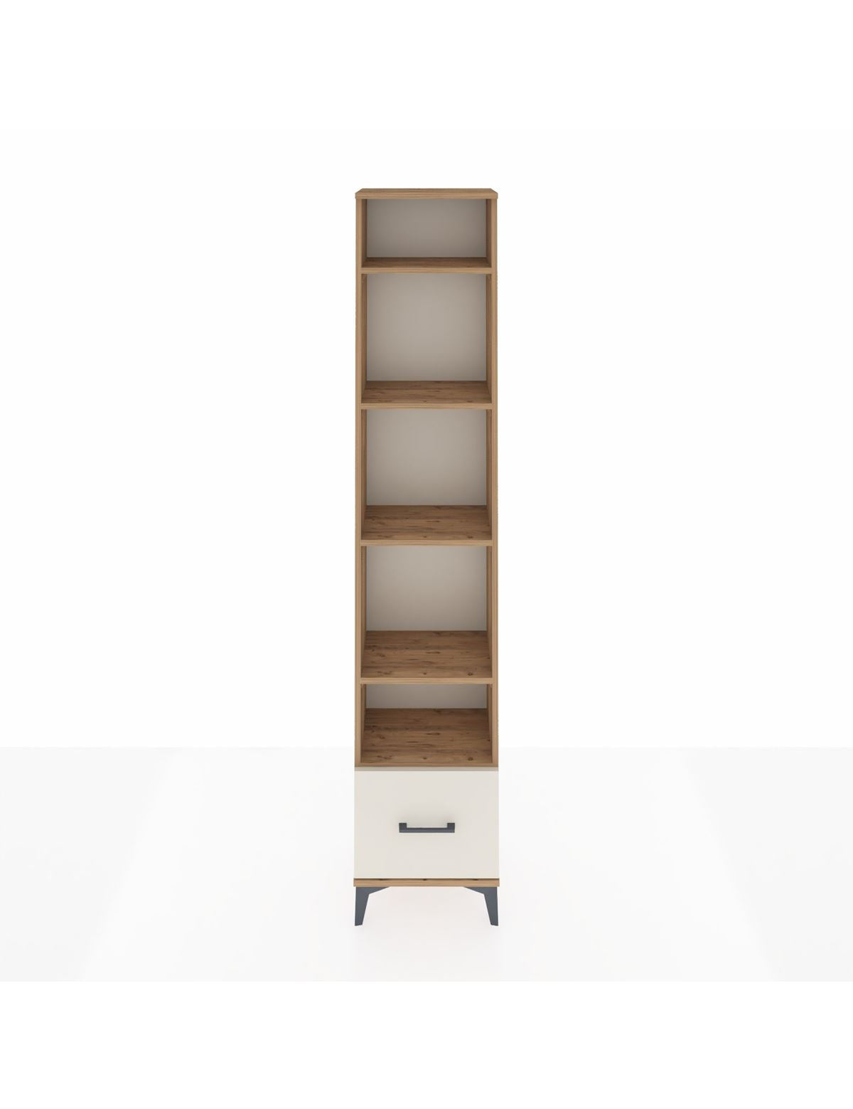 Arges Dolap 5 Raflı Tek Çekmeceli 44x30x221 Çam-Aytaşı