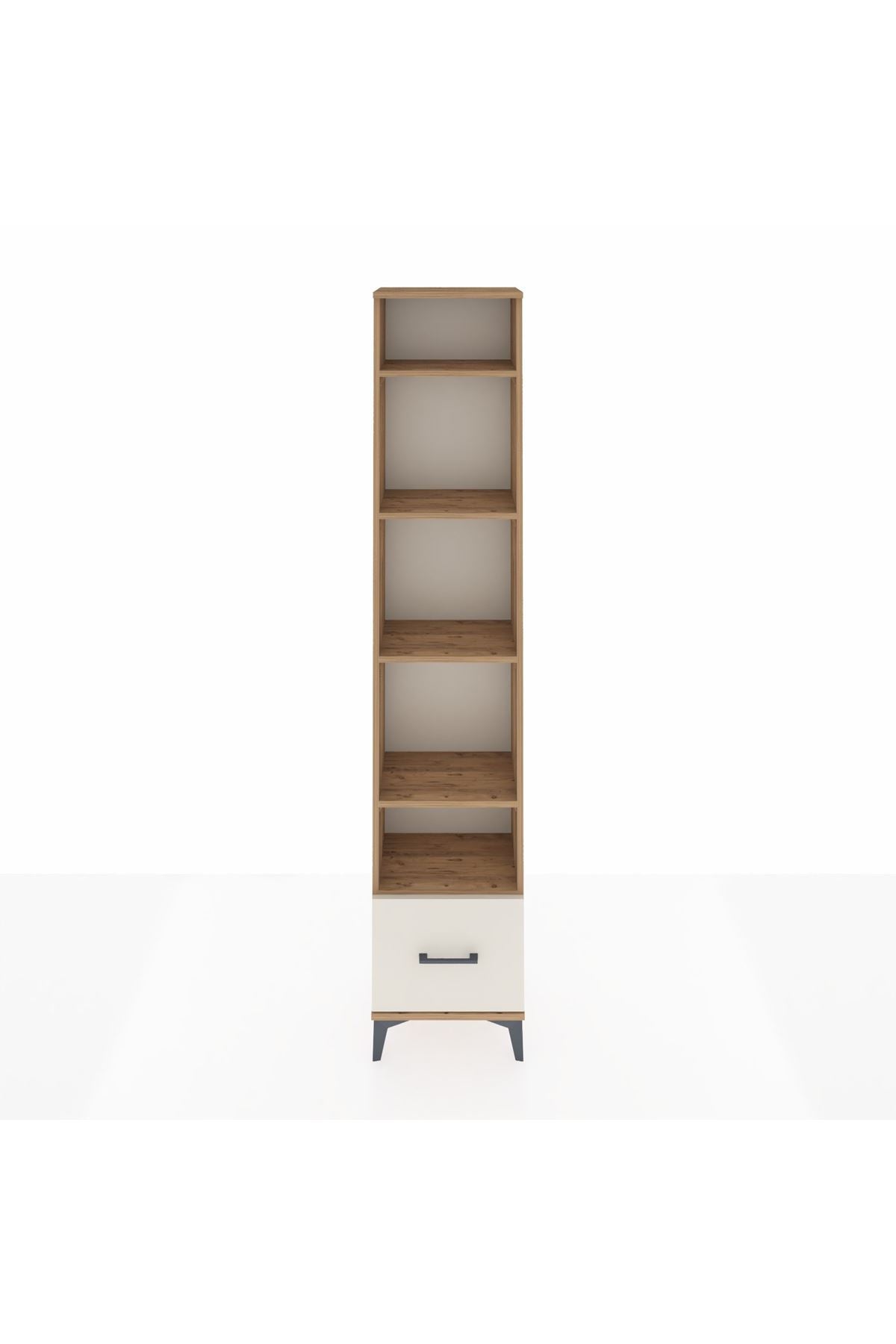 Arges Dolap 5 Raflı Tek Çekmeceli 44x30x221 Çam-Aytaşı