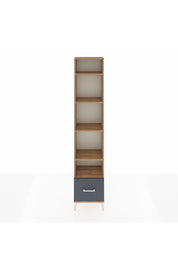 Arges Dolap 5 Raflı Tek Çekmeceli 44x30x221 Çam-Antrasit