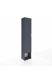 Arges Dolap 2 Raflı Tek Kapaklı Tek Askılı 44x30x221 Antrasit-Antrasit