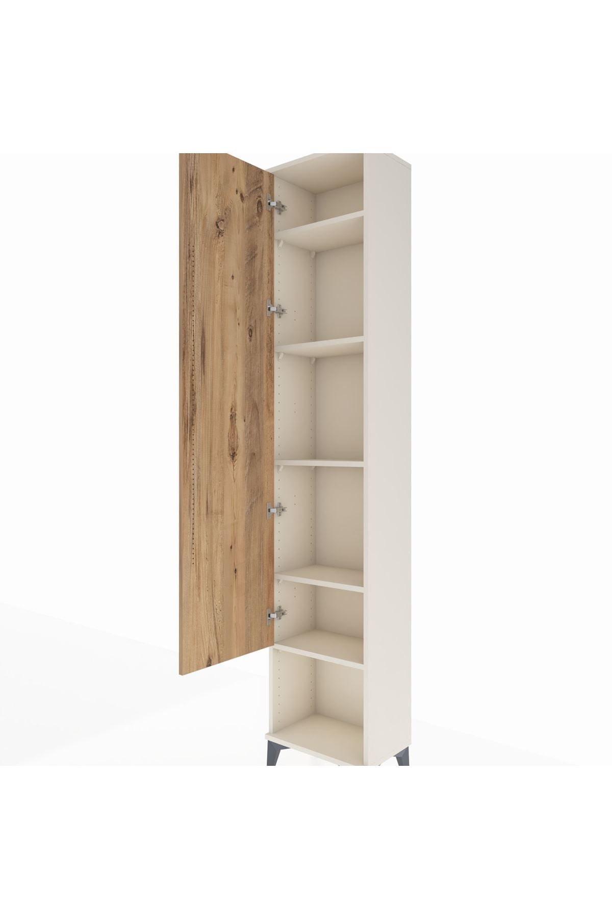 Arges Dolap 5 Raflı Tek Kapaklı 44x30x221 Aytaşı-Çam